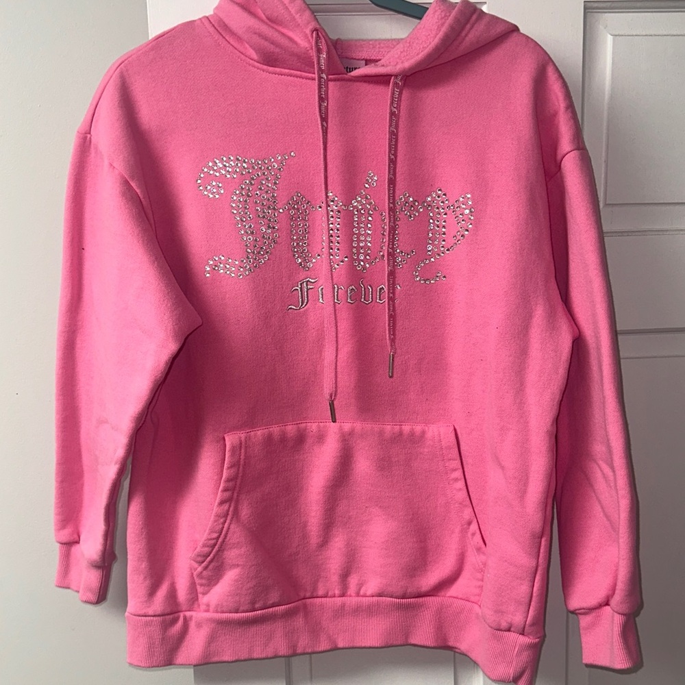 Juicy Couture Pink Hoodie with Rhinestones